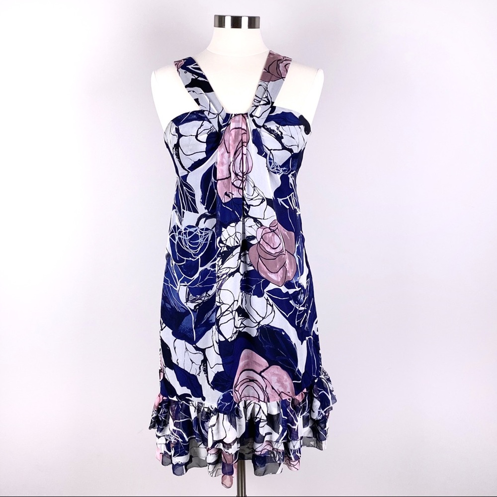 DVF Silk Floral Cocktail Dress